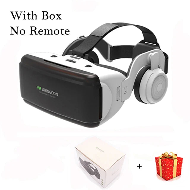 Casque VR 3D réalité virtuelle pour smartphone mobile — jeu augmenté, lentilles (v10)