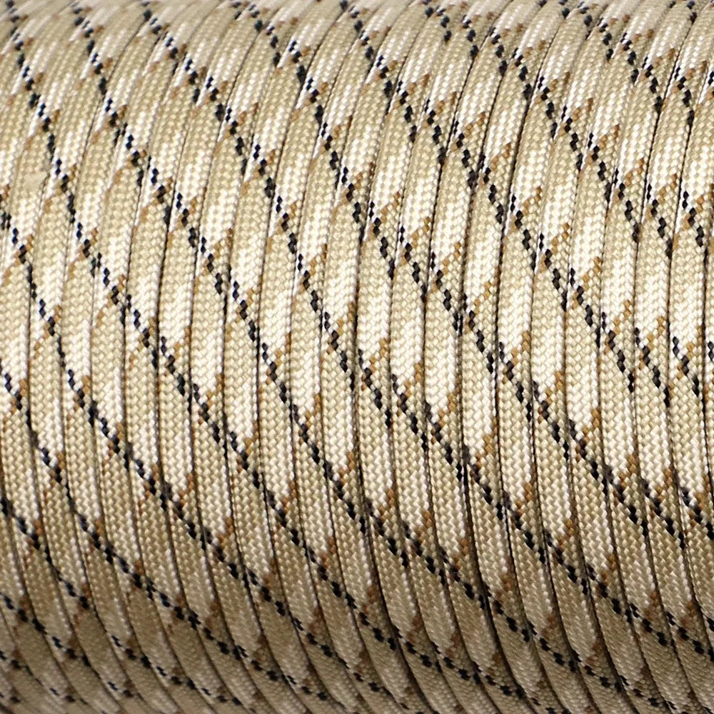 Paracorde à 9 cœurs, 650lb, 5/15/31m de diamètre, 4mm, corde de Parachute de survie tactique militaire pour bricolage, fabrication de lanière, Bracelet, collier de chien, tente