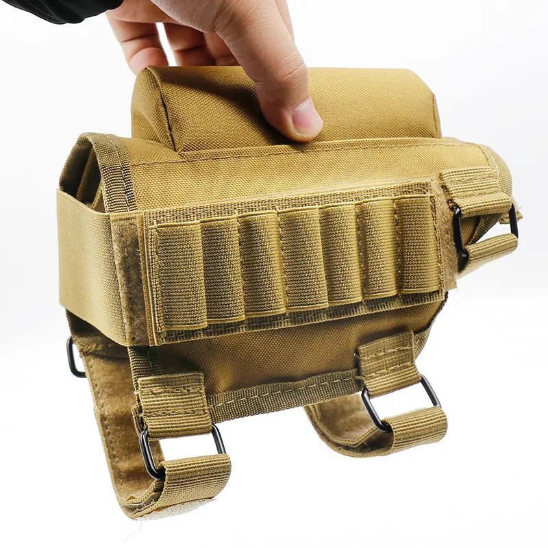 Étui de recul 1 pièce, sac de rangement de balles à trous, pochette de repose-joue amovible, conception de pochette de balle de repose-joue pour tactique en plein air