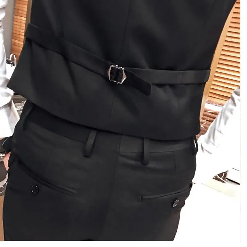Gilet d'affaires formel pour homme slim — grande taille, décontracté, M-6XL