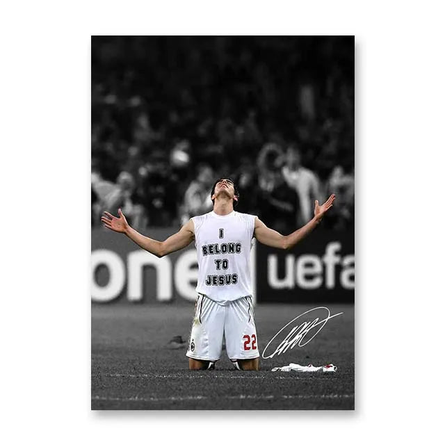 Affiche Toile Star Football — Décoration Murale Moderne Sans Cadre