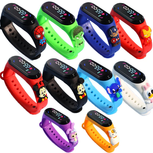 Montre Sport Étanche Enfants — Bracelet Électronique LED Tactile Mode Fille