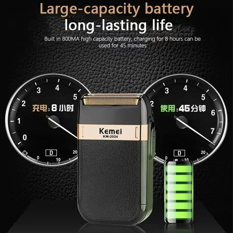 Kemei cortadora de pelo Km-809A Km-2299 Km-2024 cortadora de barba inalámbrica UBS Recargable potentes cortadoras de pelo eléctricas para hombres