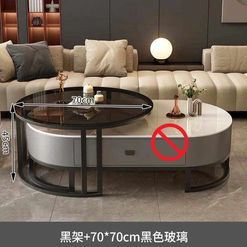 Tables basses extensibles rondes modernes — minimalistes, design livre, meubles salon