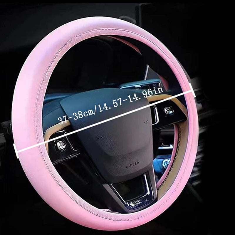 Housse Volant Cuir Femme 10 Pièces — Ensemble Accessoires Voiture Ceinture Porte-Gobelets