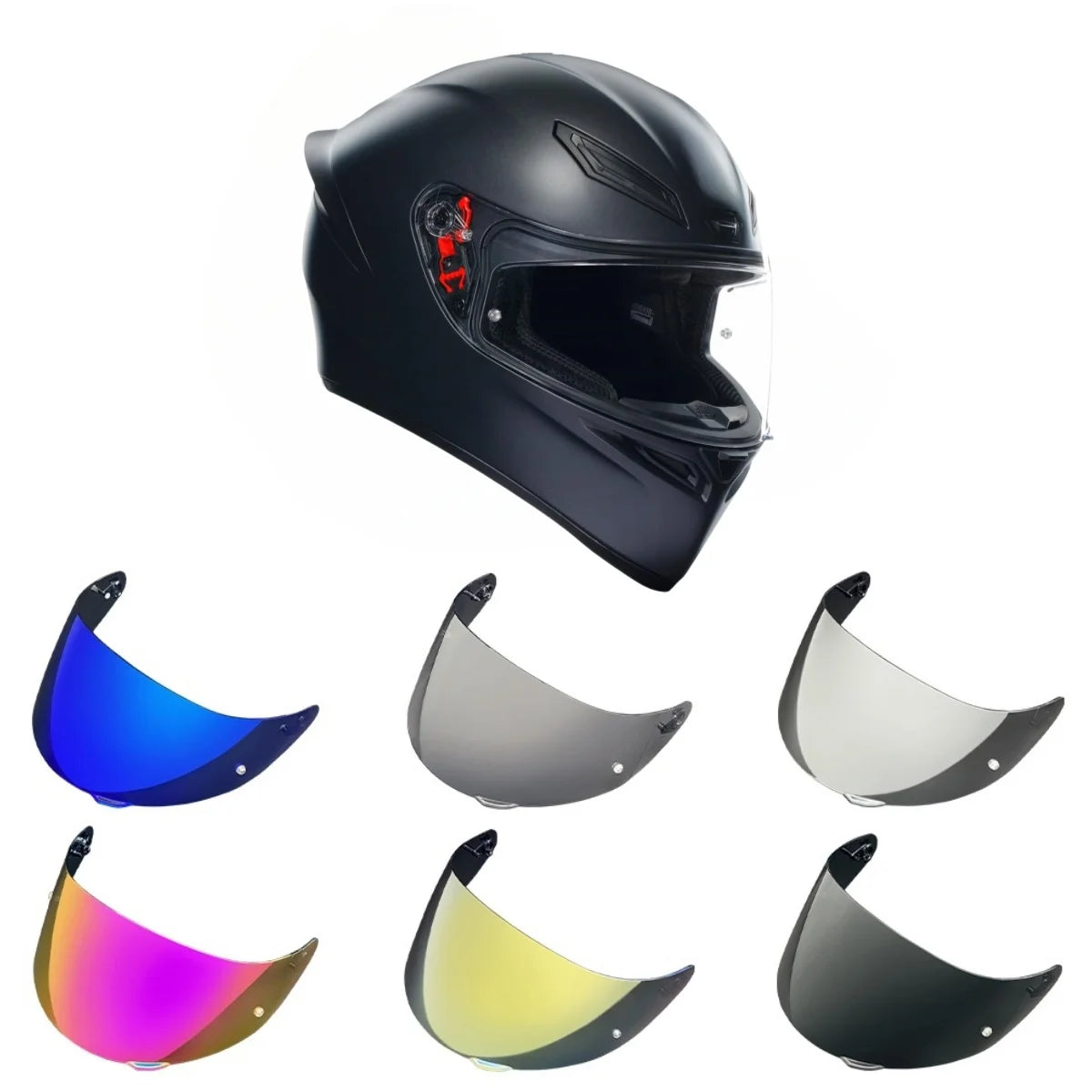 For AGV K5 K5S K5-S K3SV K1 K1S Compact ST Motorcycle Helmet Visor Lens Shield Goggles Full Face Pin Accessories Para Moto Helmet