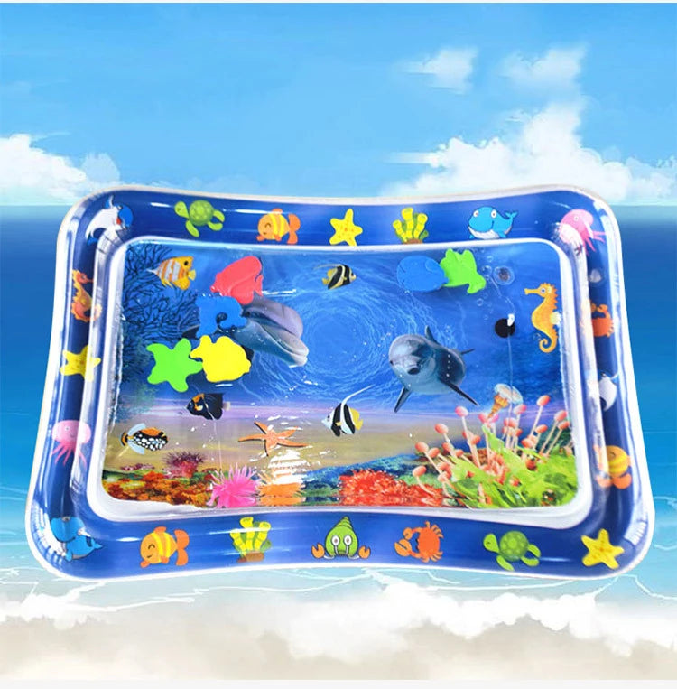 Alfombrilla de juego inflable para bebé, cojín de agua de PVC para bebés, almohadilla de juego acuática para niños, juguetes de actividad de desarrollo para educación temprana