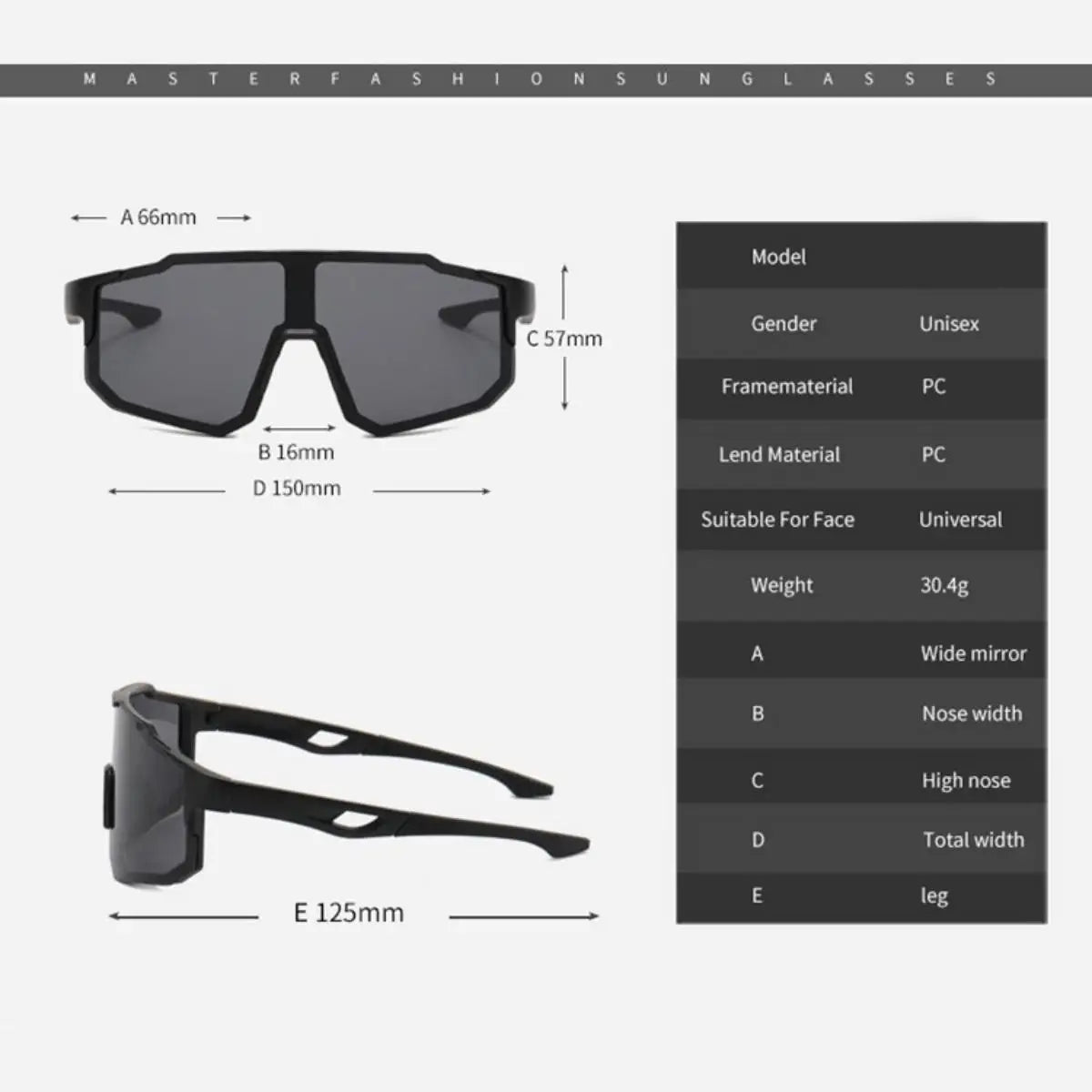 Nouvelles lunettes de soleil de cyclisme grand cadre UV400 nuances Protection UV Sports de plein air coupe-vent Anti-Ultraviolet randonnée lunettes d'escalade