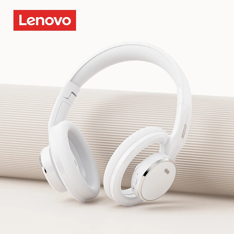 Auriculares gaming inalámbricos Bluetooth 6.0 Lenovo, auriculares plegables deportivos, auriculares supraaurales con micrófono HD, regalos LS116