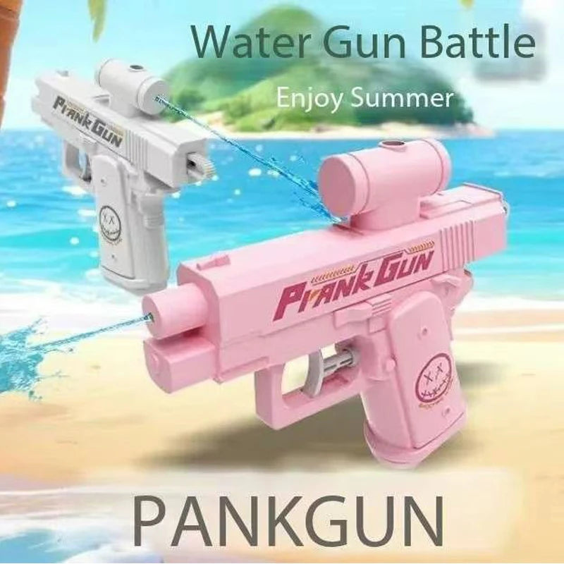 Pistolet à eau inverse Double face drôle-jouet de farces d'été, Mini pulvérisateur d'eau tactique pour enfants et adultes, combat aquatique de piscine et de plage