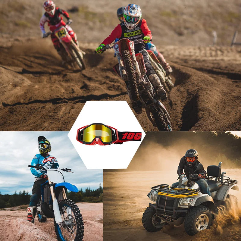 Motocross goggles, windproof and unbreakable glasses for ATV, UTV and off-road sports