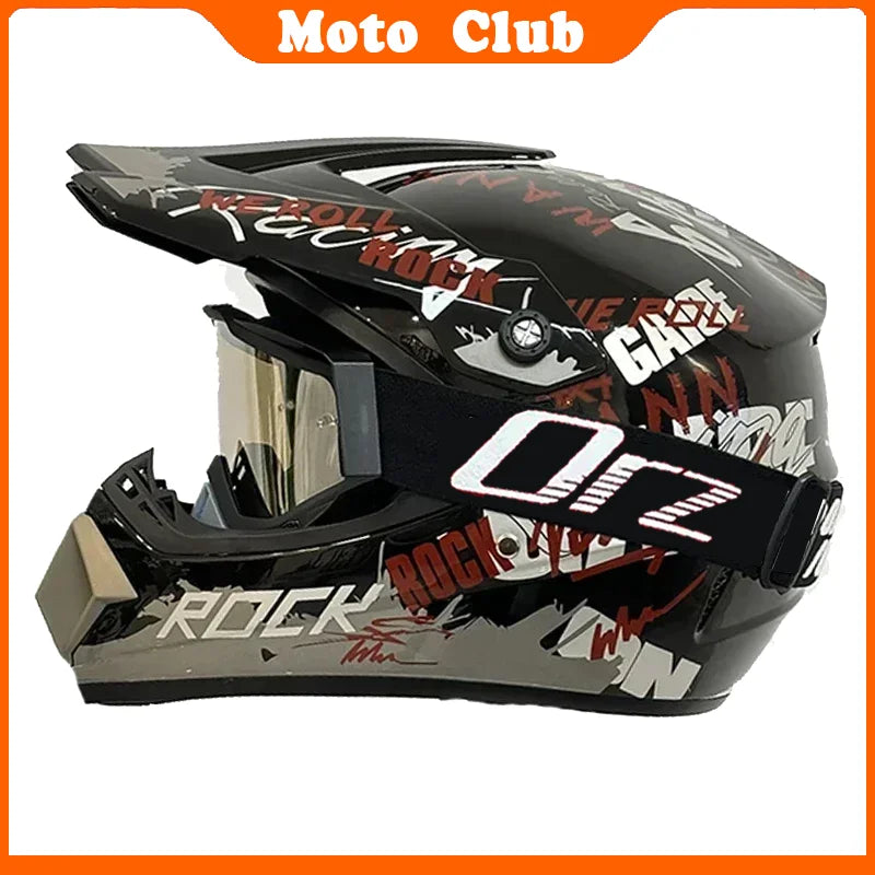 Casco de moto profesional Motocross todoterreno casco de protección para niños casco todoterreno gafas Capacete De Motocicleta regalos
