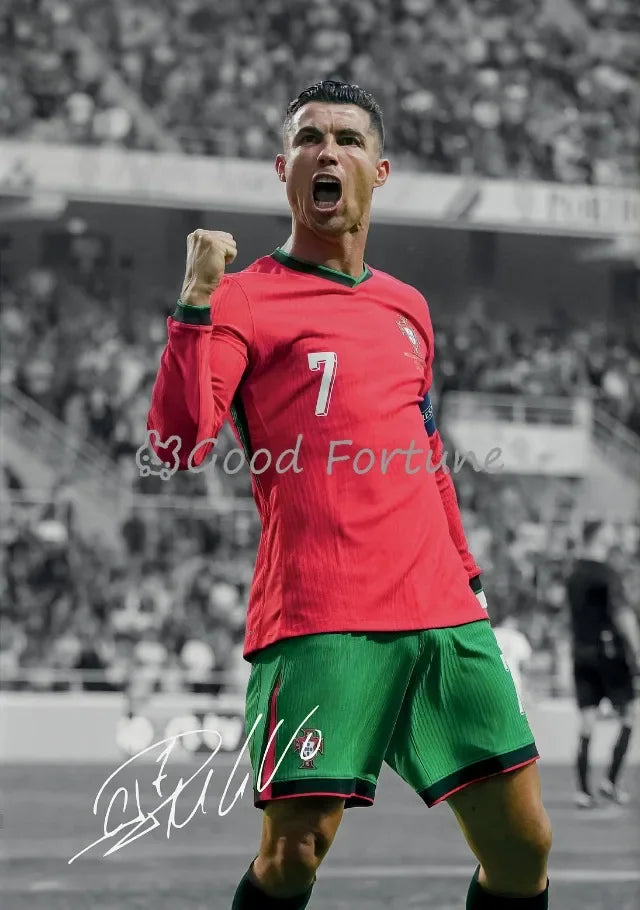 Affiche Toile Étoiles du Football — Décoration Murale Salon & Chambre