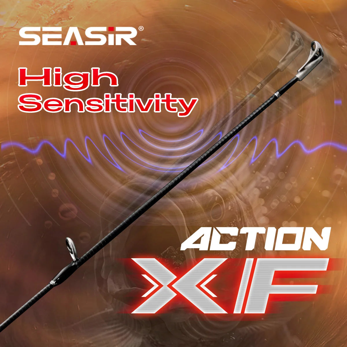 Seasir Salminus XF M/MH canne à pêche Spining & Casting FUJI O anneaux de guidage 1.83M glisser 7-9KG 4 pièces canne de voyage complète robuste