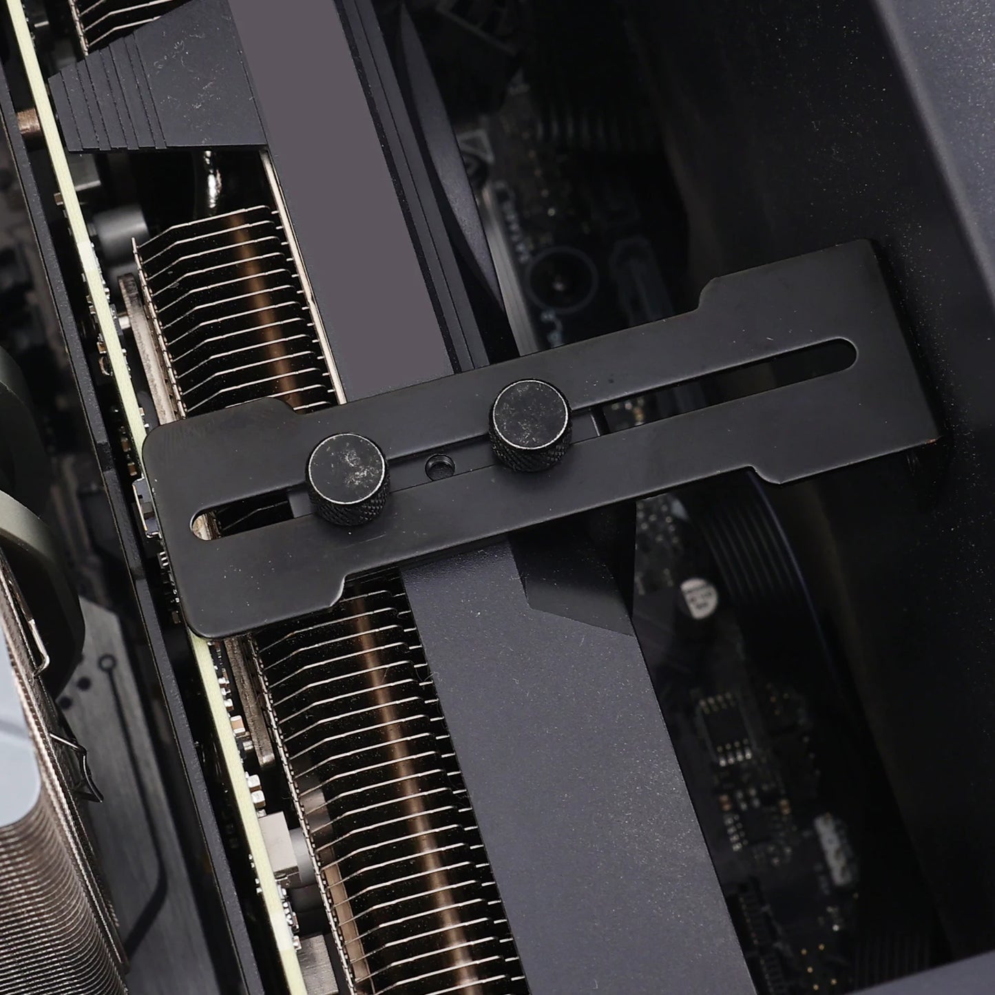Support de carte graphique réglable, support de carte vidéo réglable, support GPU pour boîtier PC de bureau ITX/ATX, accessoire pour éviter l'affaissement