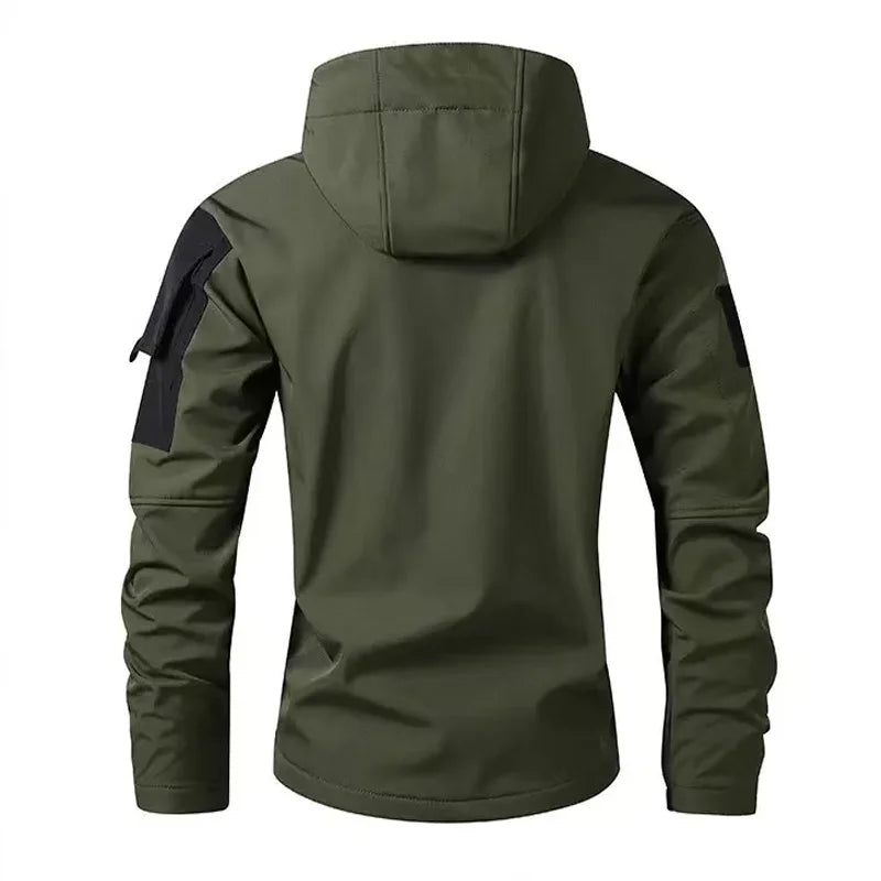 Chaqueta polar táctica militar de combate para hombre, abrigo cálido de invierno para senderismo al aire libre, camping, escalada, con múltiples bolsillos, trekking informal