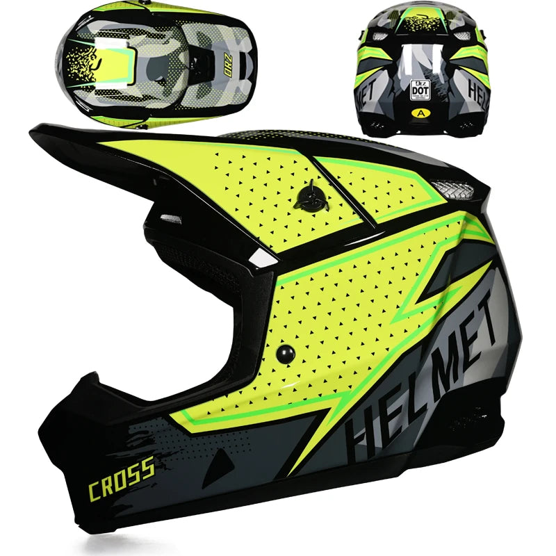 Casque Moto Hors Route Enfants Professionnel — Tout-Terrain Lunettes Cadeau
