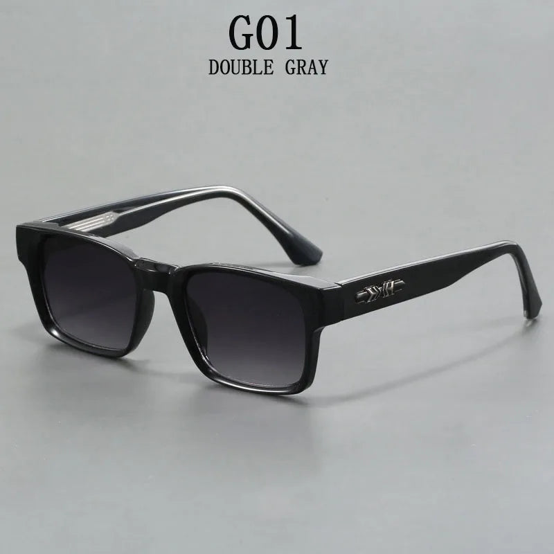 Lunettes de soleil polarisées hommes vintage carrées — protection solaire, femmes, mode