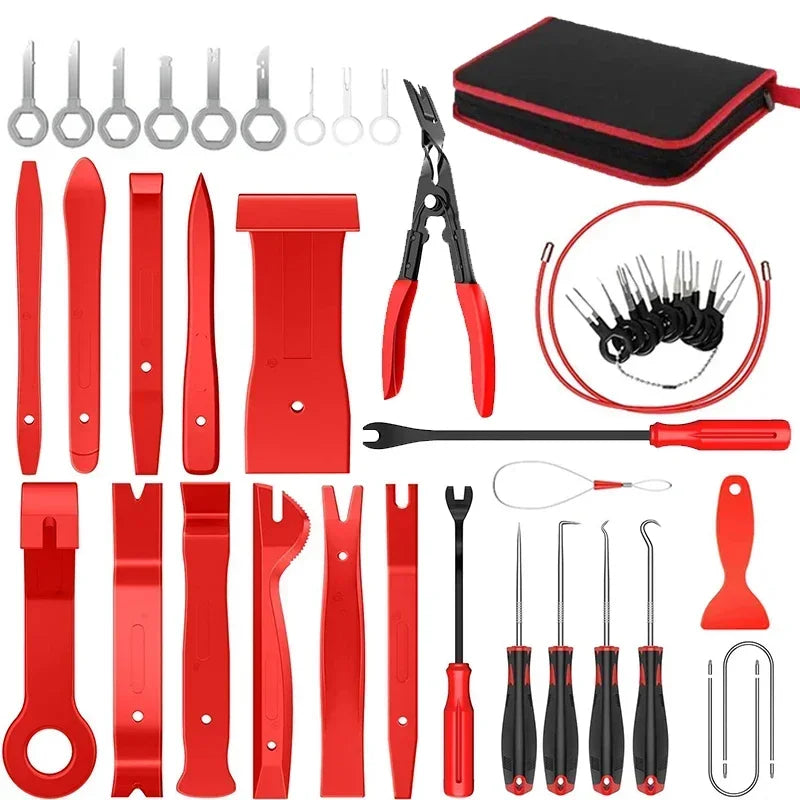 Car Interior Trim Removal Tool Kit, Auto Plastic Clip Remover Set for DIY Panel Disassembly