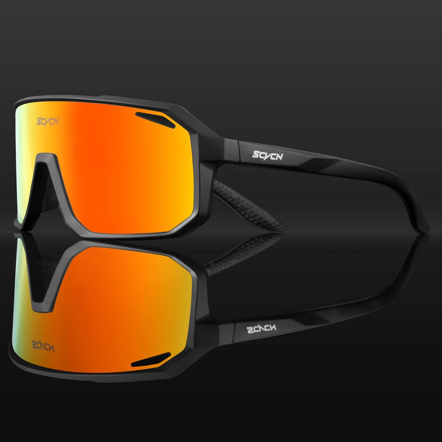 SCVCN Men's Cycling Sunglasses Women's Mountain Bike Road Bike Driving Glasses Outdoor Sports Racing Eyewear UV400 Hiking Glasses