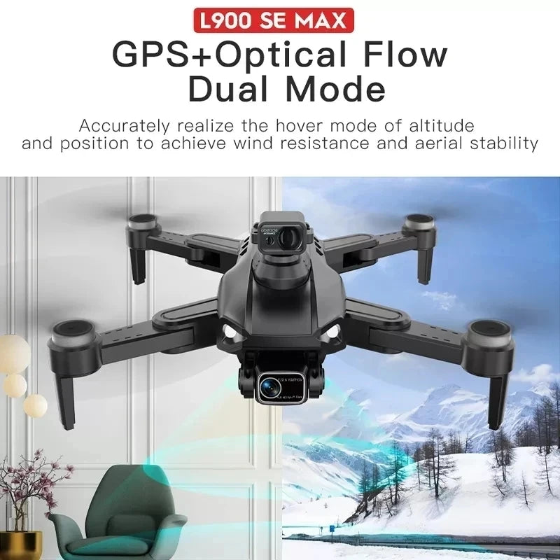L900 Pro SE MAX 4K GPS Drone, Professional HD 5G WIFI 360° Dual Camera Brushless Motor Obstacle Avoidance RC FPV Quadcopter Drone