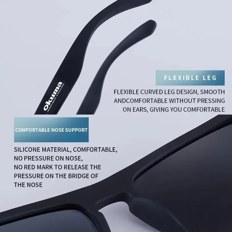 Lunettes de soleil polarisées UV400 — chasse, pêche, vélo, conduite extérieur, boîte en option