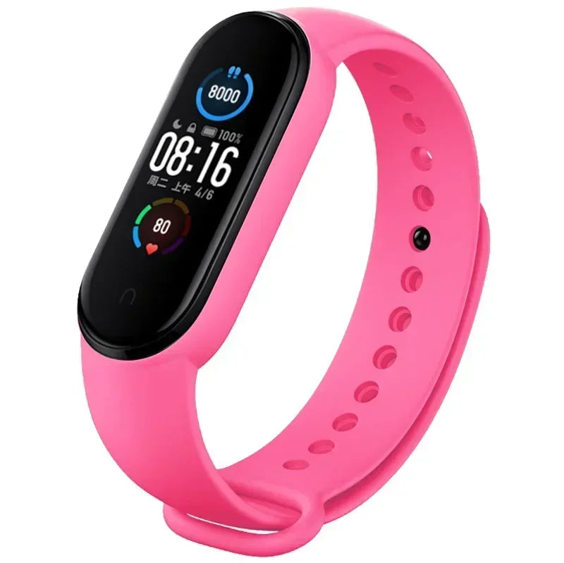 Watch Straps for Xiaomi Mi Band 7 6 5 4 3 Silicone Bracelet Wristbands MiBand 3/4 band5 band6 Smart Watch Accessories