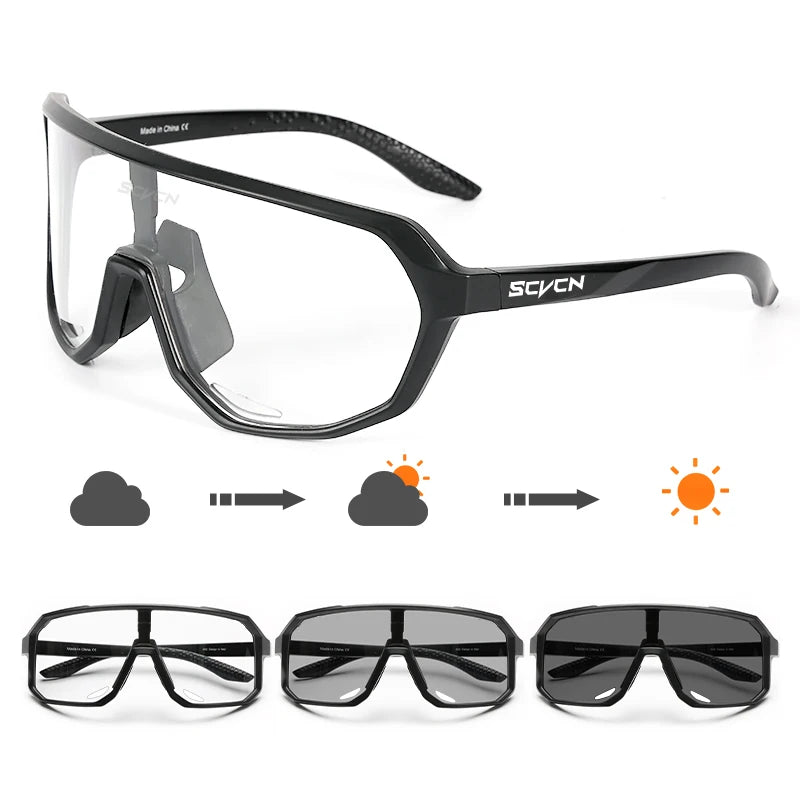 Lunettes de Soleil Sport UV400 — Vélo, Randonnée & Escalade Homme Femme