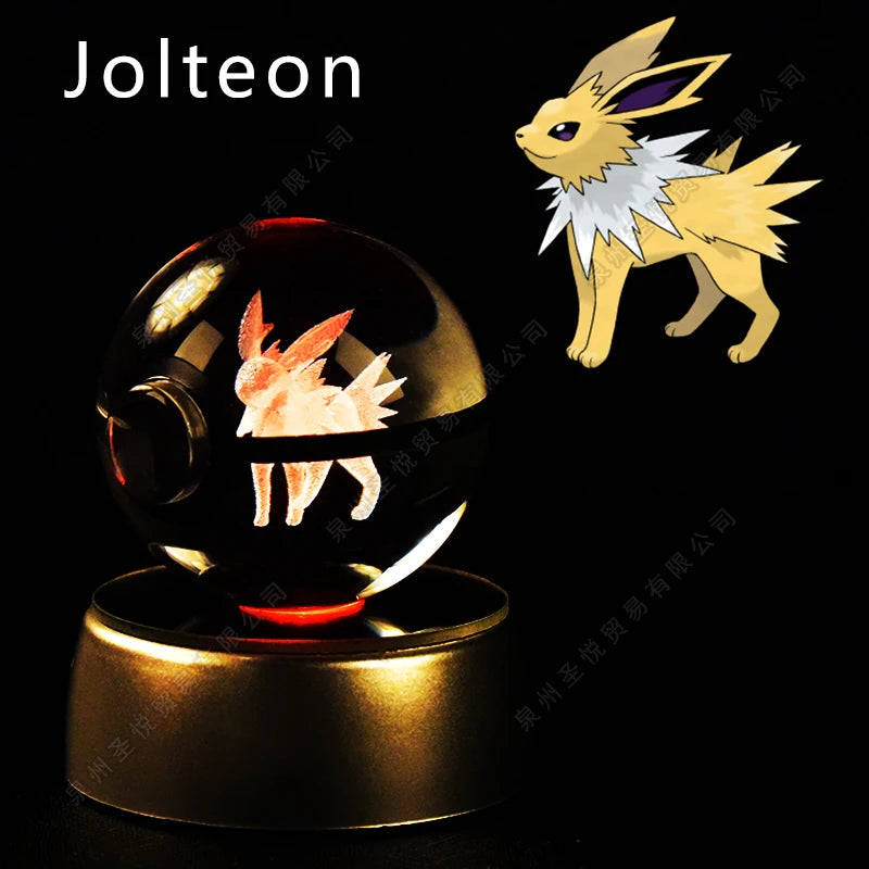 Boule de cristal 3D veilleuse — lampe en verre, statue, cadeau d'anniversaire pour enfants