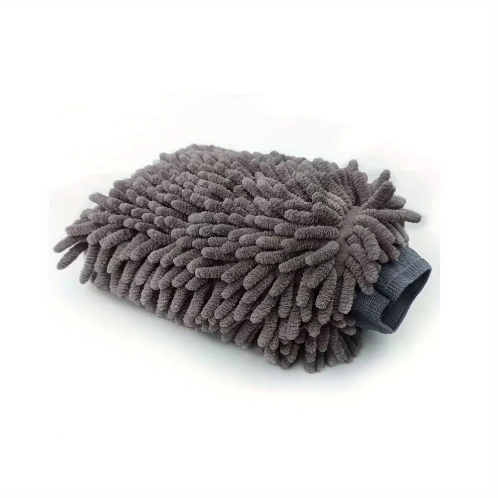 Gants de lavage de voiture en microfibre Chenille, nettoyage des rayures, soins non pelucheux, mitaines souples, dépoussiérage de véhicule automobile, Accessoires de moteur