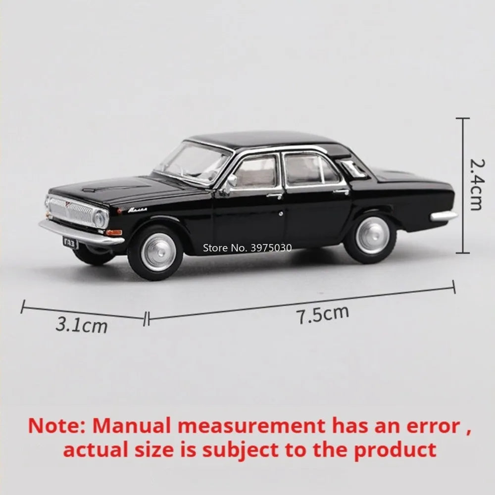 Modelos de coches de juguete GAZ-24 a escala 1:64 con ruedas, absorción de golpes, vehículos en miniatura, modelo interior simulado de coche para entretenimiento educativo infantil