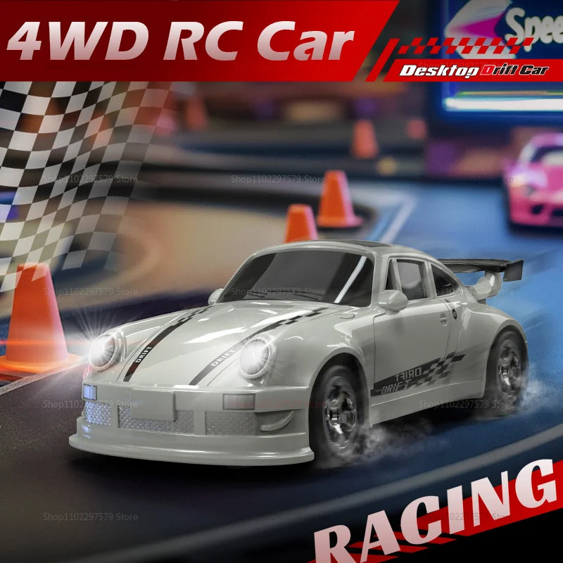 Hot Toy KF20 4WD RC Drift Car 2.4GHz Mini Remote Control Car 1:64 Scale Desktop Model Toys for Kids Boys Children Teens Gifts