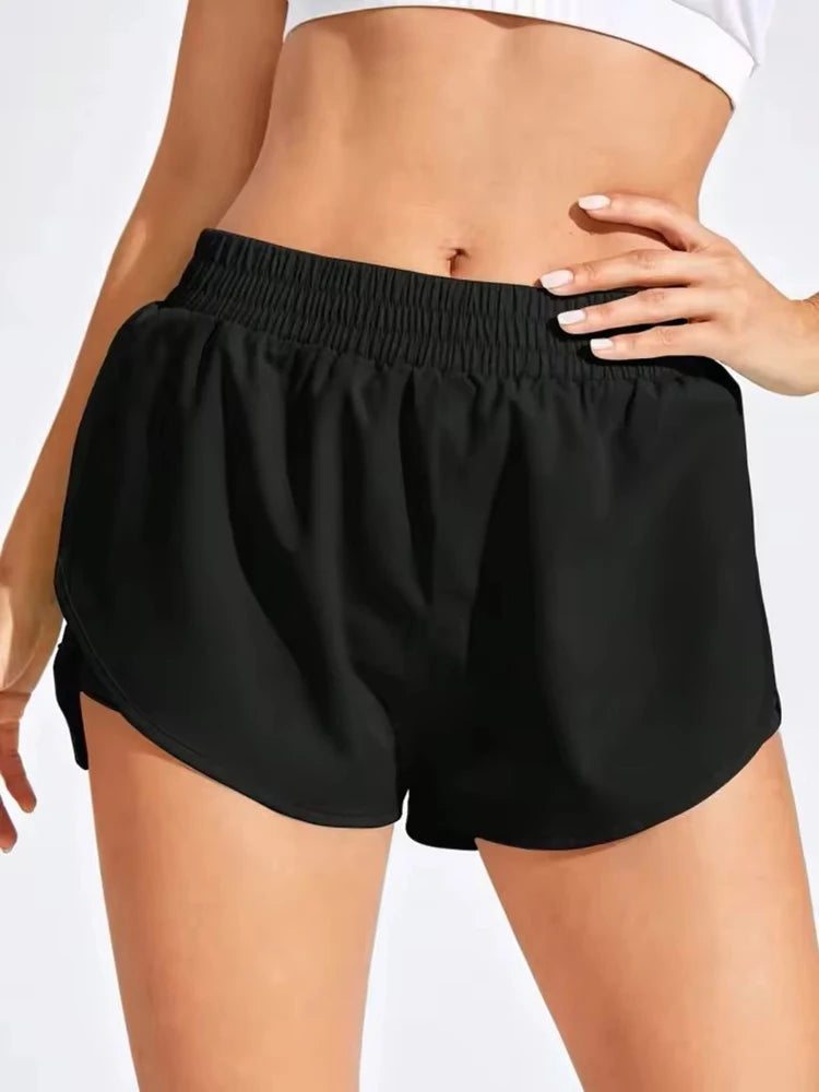 Shorts de Yoga élastiques pour femmes, Leggings courts d'entraînement, de Fitness, de course, de Sport, de Fitness
