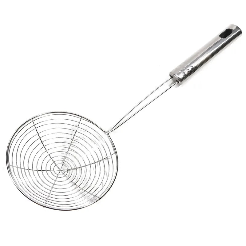 Stainless Steel Frying Colander, French Fry Spoon, Wire Mesh Skimmer, Strainer, Fryer Spoon, Sieve, Kitchen Supplies, 1/3/5 Pcs