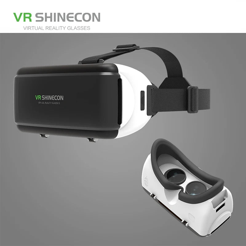 VR Shinecon 3D gafas de realidad virtual casco gafas para teléfono móvil Smartphones móviles binoculares juego de vídeo objetivo inalámbrico