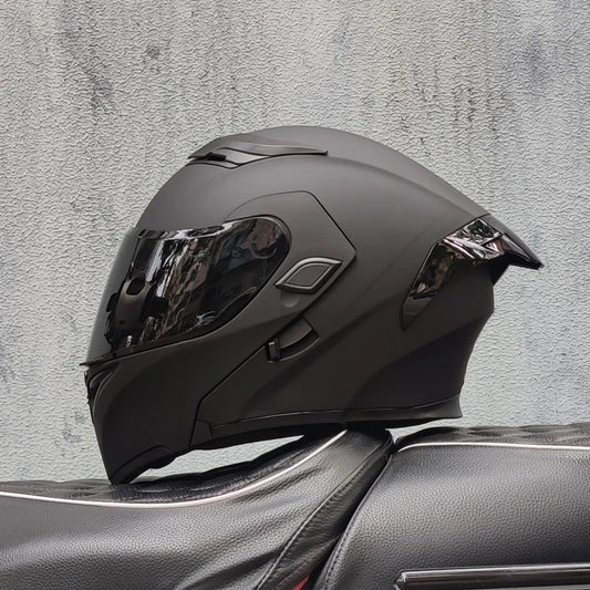ORZ Motorcycle Helmets Dual Visors DOT Approved Modular Flip Up Helmet Full Face Motorcycle Racing Helmet Motocross Helmet DOT