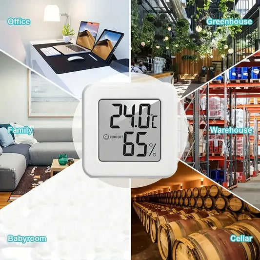 Mini Indoor Thermometer Hygrometer, Bedroom Temperature Gauge, Portable Electronic Digital Display, Humidity and Temperature