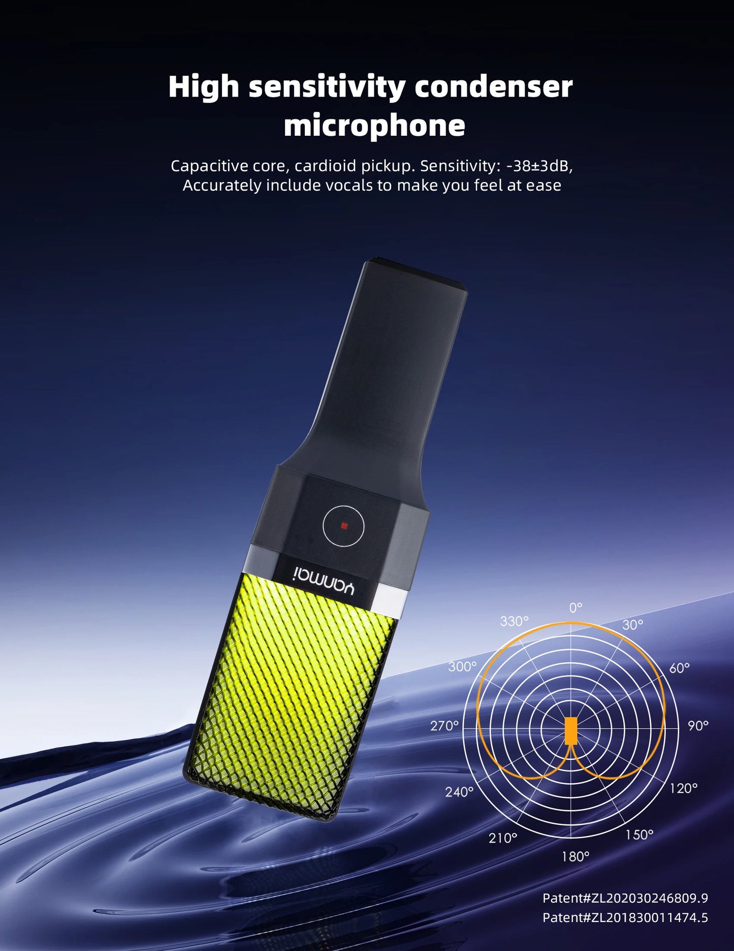 Microphone USB à condensateur pour gaming et podcast – Micro filaire pour PC, streaming et karaoké