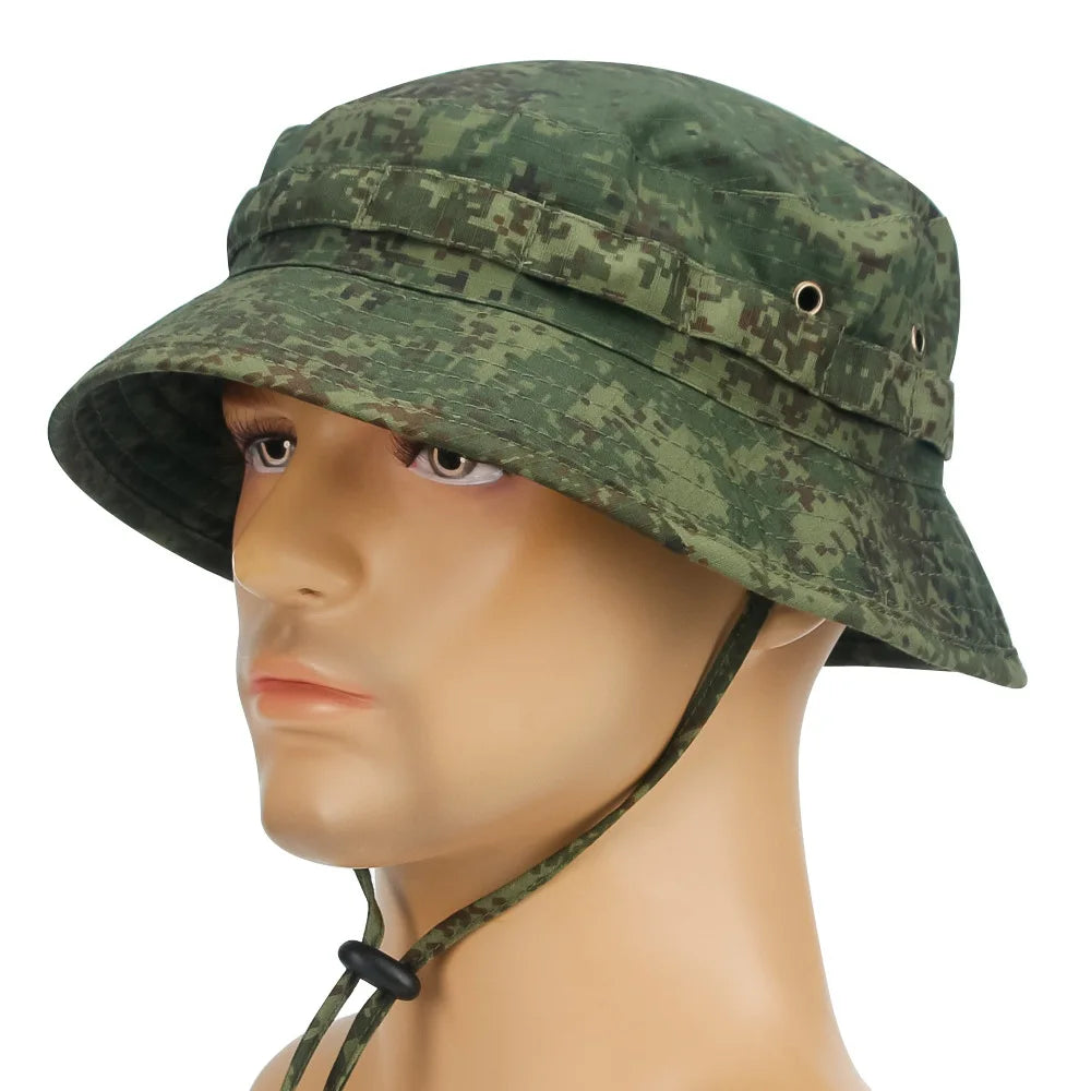 Chapeau Boonie Camouflage Pliable — Pêche, Chasse, Randonnée & Plage