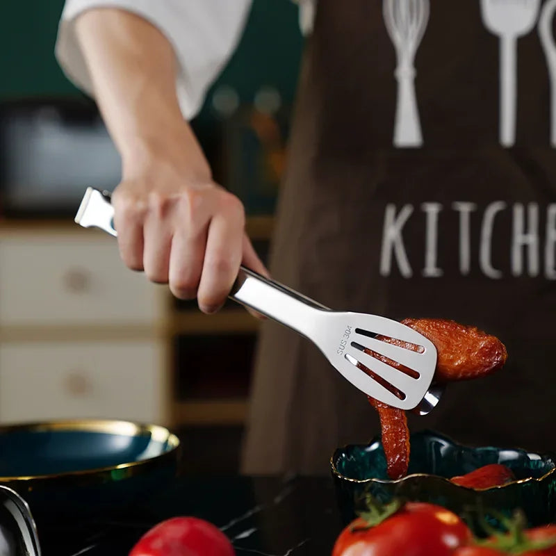 Pince coordonnante en acier inoxydable, pince à salade de viande, pince à gril, outils de cuisine, accessoires de cuisine, 1 pièce