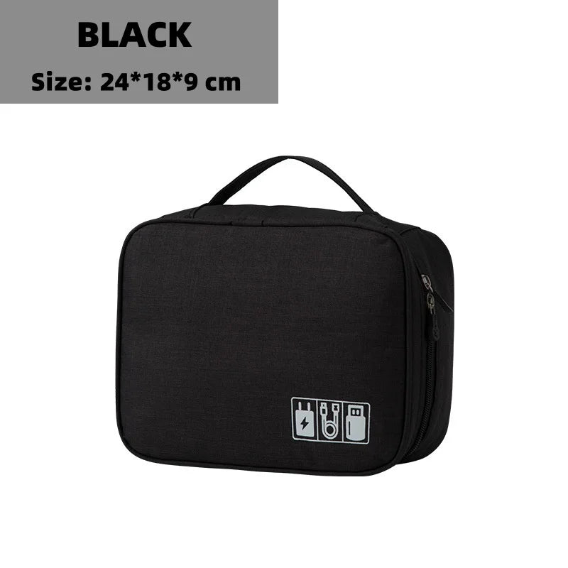 Sac de Rangement Numérique Électronique Voyage — Écouteurs, Câbles & Accessoires