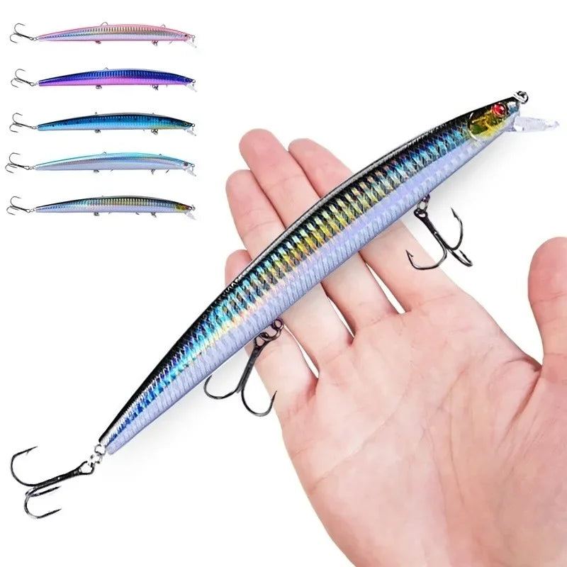 16 couleurs 18 cm 24g leurre de pêche méné Laser manivelle appât artificiel dur en plastique grand faux poisson leurres appât de pêche en mer
