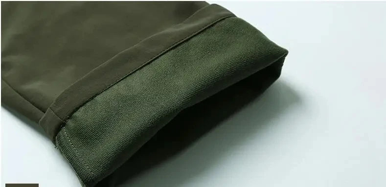 Men's Winter Fleece Tactical Pants Warm Cargo Pants Hunting Softshell Work Pants Thick Warm Waterproof Shark Skin Pants M-4XL