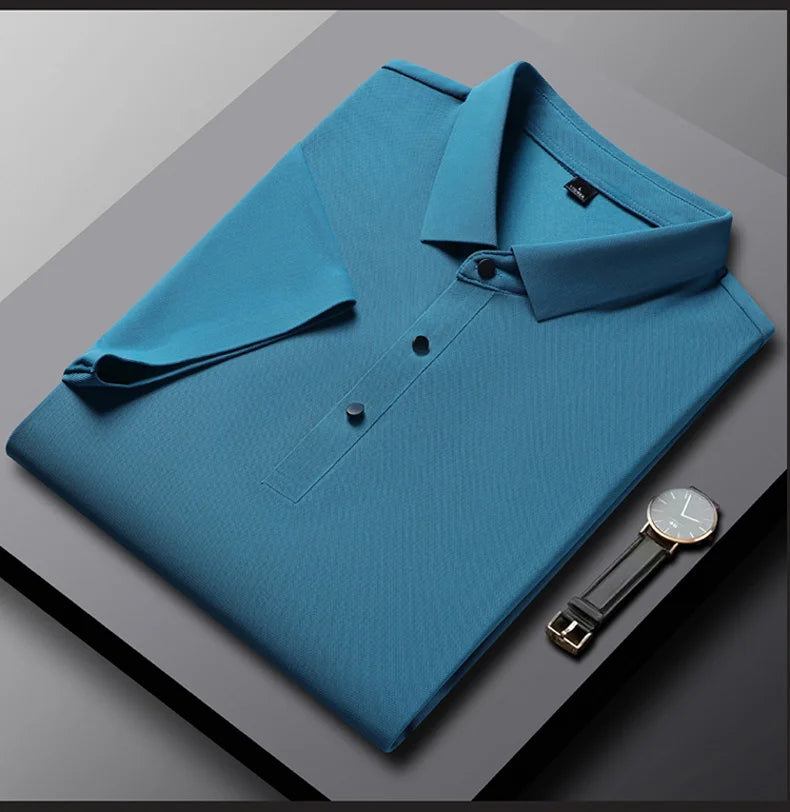 Polo homme 3 boutons décontracté — travail, séchage rapide, manches courtes, golf, grandes tailles