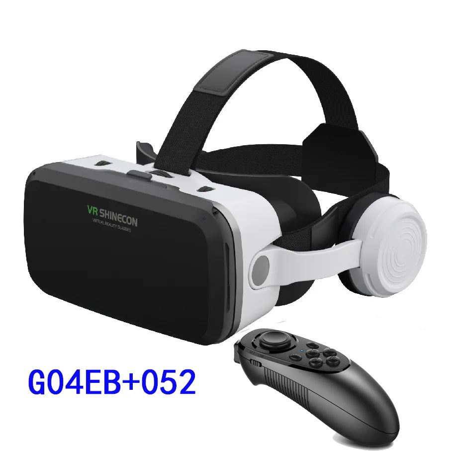 VR Shinecon Virtual Reality Headset 3D Glasses for Smartphone Smart Phone Binocular Headset Video Game Wirth Lens