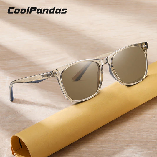New Trend Square Sunglasses Polarized Sunglasses Men Women Retro Brown Ocean Blue Lens Anti-Glare UV400 Women's Sunglasses