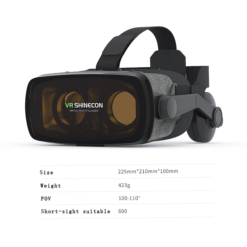 Casque VR 3D réalité virtuelle pour smartphone — lentilles, jumelles, jeu vidéo (v11)