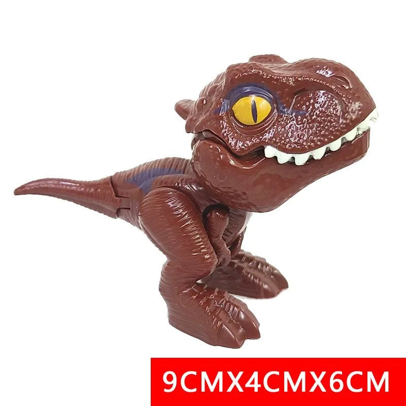 Dinosaure jurassique Triceratops tyrannosaure, modèle de jouets pour enfants, dinosaures créatifs pour mordre les doigts, jouet interactif, cadeau pour garçon