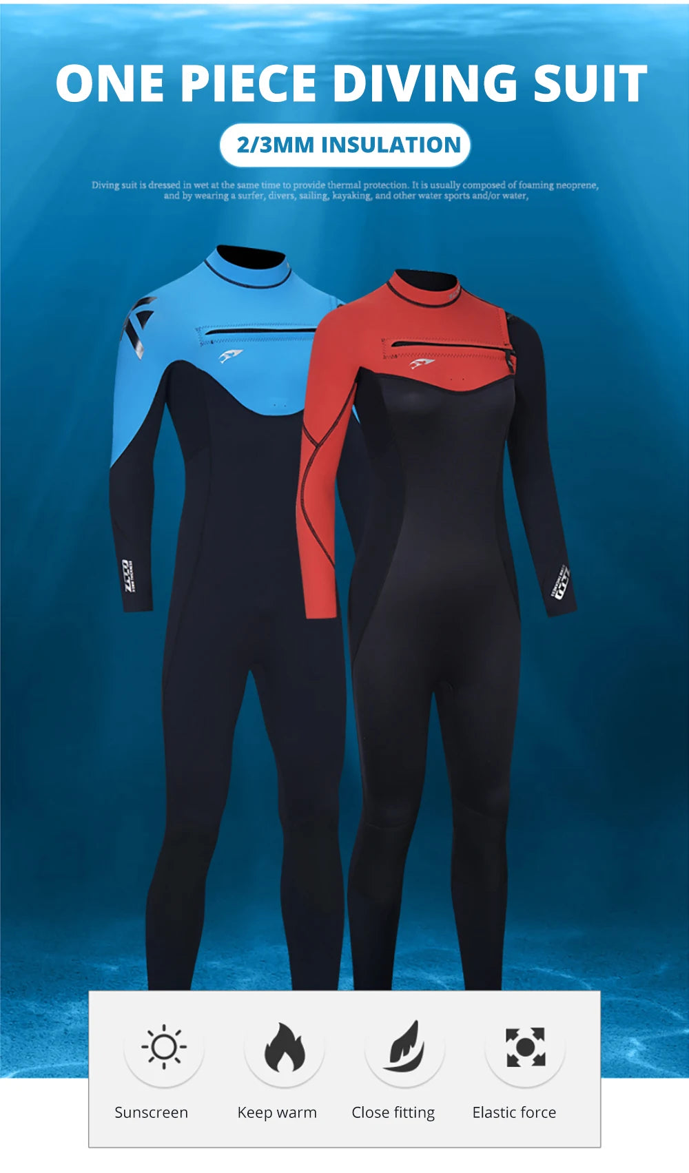 3/2MM néoprène combinaison Surf plongée sous-marine combinaison hommes femmes pêche sous-marine pêche sous-marine Kitesurf maillots de bain combinaison humide équipement