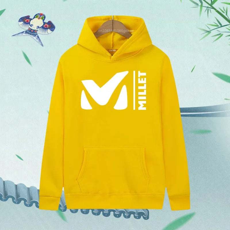 Sudadera con capucha para mujer, de moda, con estampado de letras gráficas, sudadera holgada, informal, estilo Harajuku, ropa con capucha